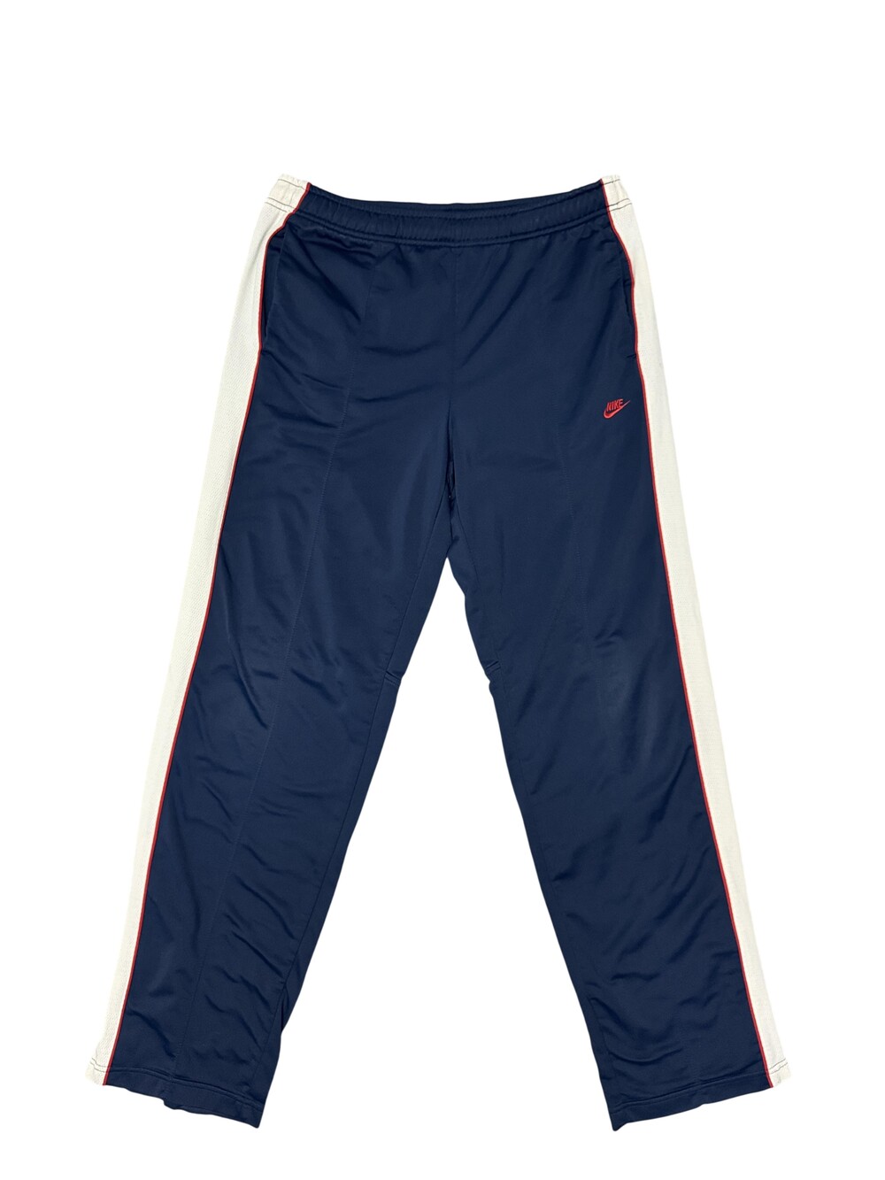 Vintage y2k baggy Nike Track Pants Mens Large Blue Side Stripe